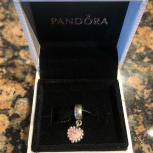 *sold* Pandora Pink Heart Charm